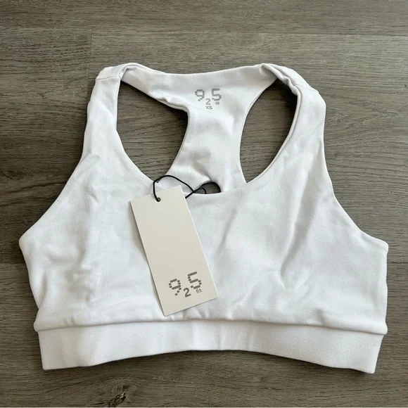 NWT 925fit Get in Line white Sports Bra size xs women’s activewear workout - Picture 3 of 9
